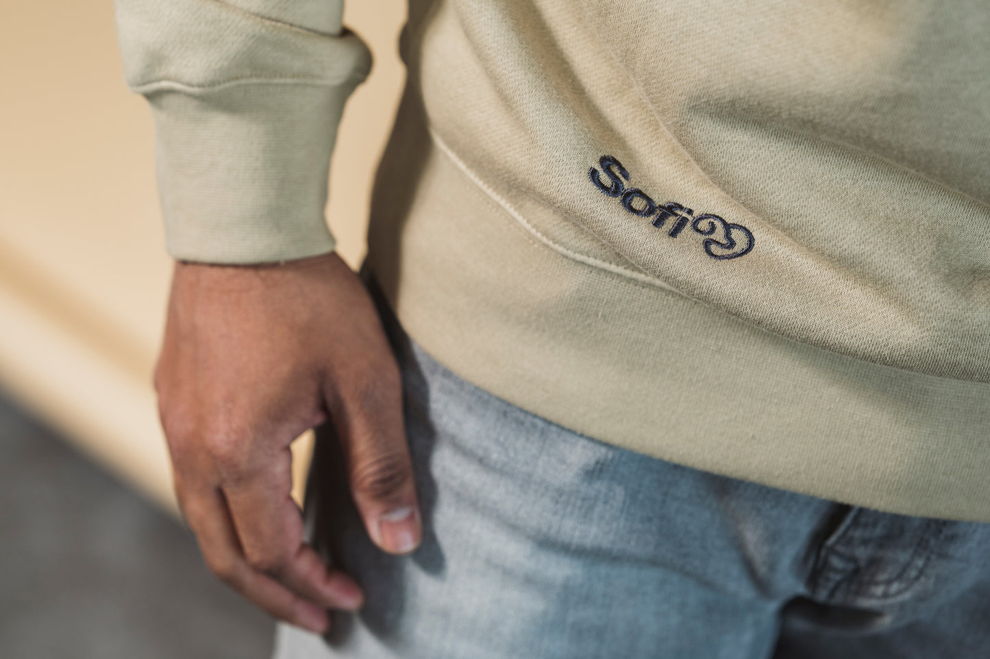 Unisex Sofi bēšs džemperis