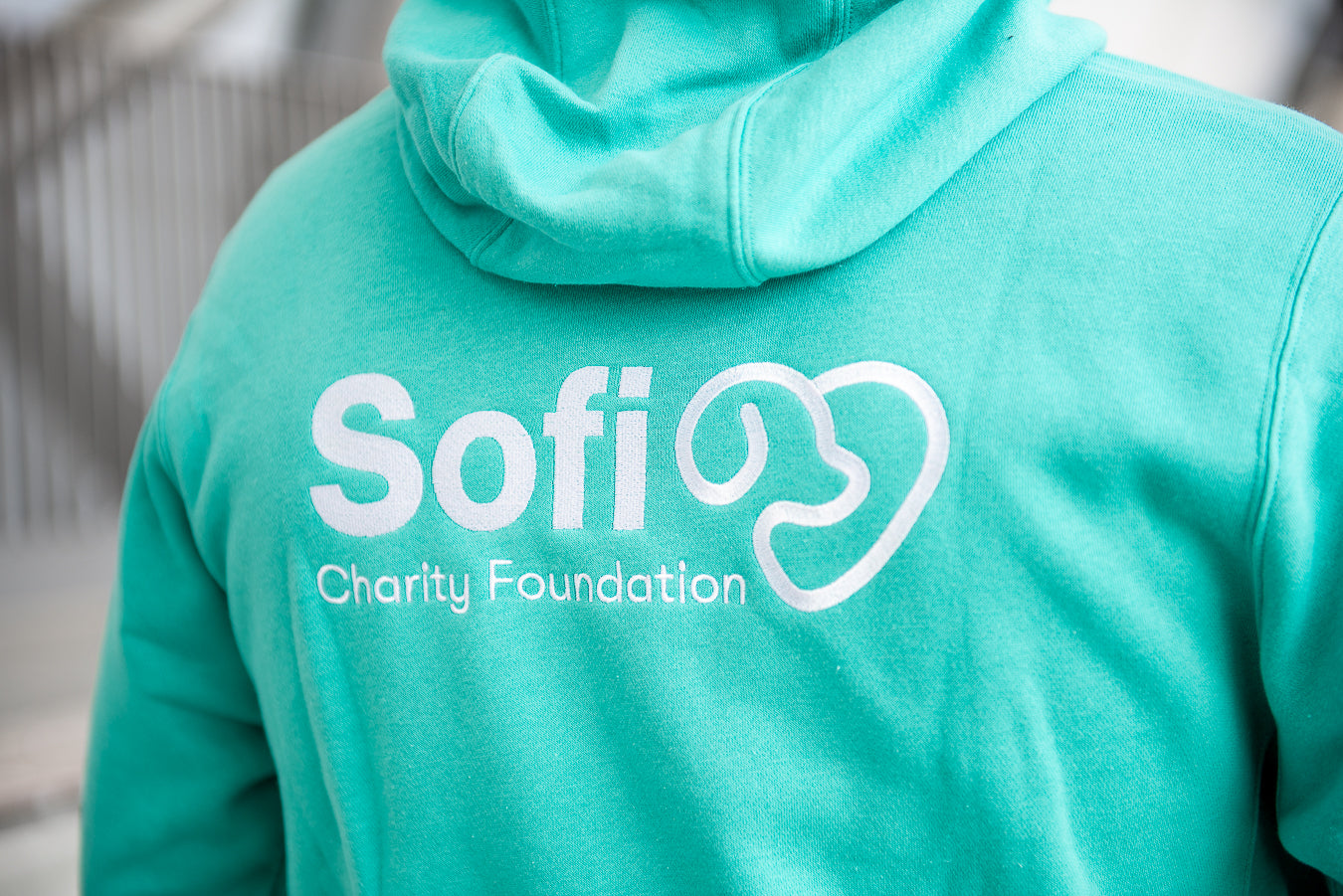 Unisex Sofi deep green hooded sweater