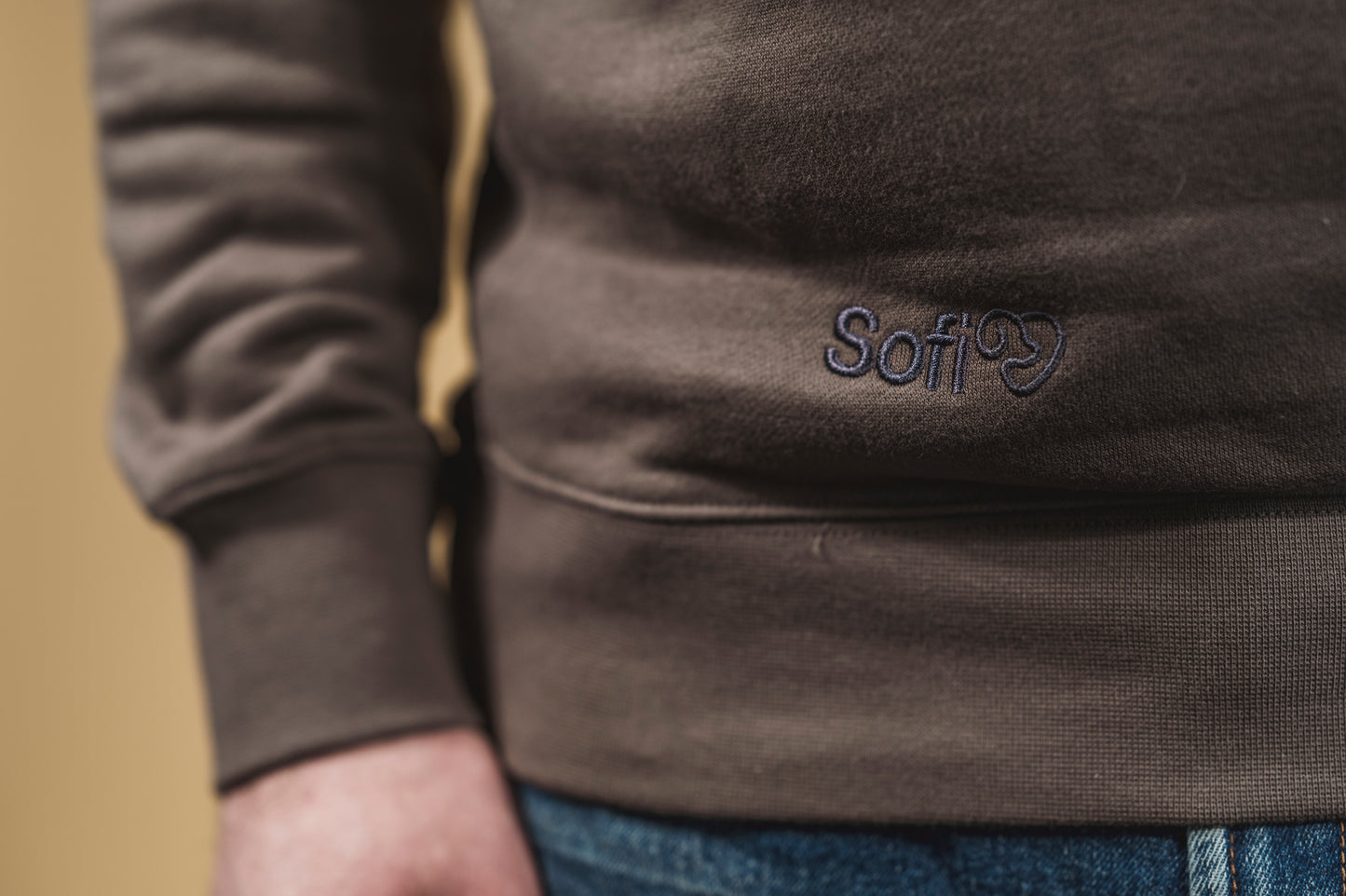 Unisex Sofi brūns džemperis